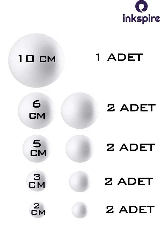 Güneş Sistemi Maketi İçin 9 Lu Boyanabilir Strafor Top Guaj Boya Seti Gezegenler Modeli Köpük Küre - 2
