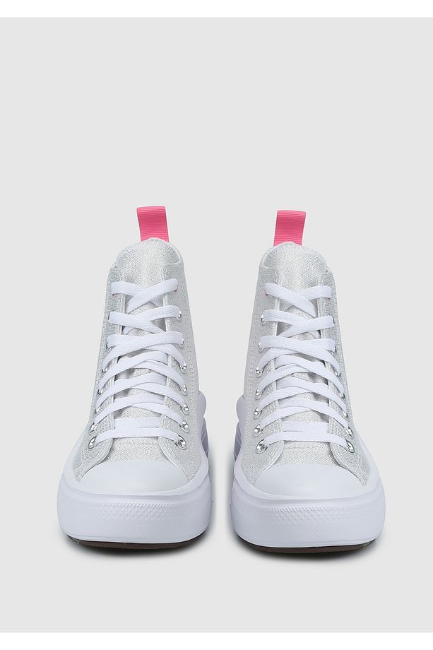 Chuck Taylor All Star Move Platform Sparkle Gümüş Kadın Sneaker A06332c - 3