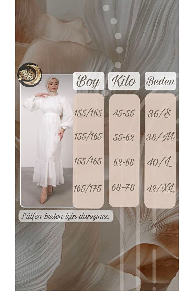 Piliseli Şifon Elbise - 2