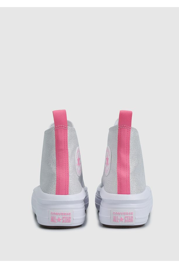 Chuck Taylor All Star Move Platform Sparkle Gümüş Kadın Sneaker A06332c - 4