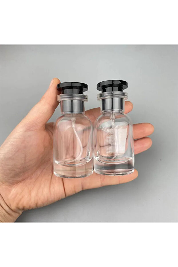 زجاجة عطر زجاجية 30 مل، قطعتان، 1/2/3/4/5 قطع، زجاجة عطر زجاجية فارغة قابلة لإعادة التعبئة، أسطوانة سفر محمولة لكل زجاجة