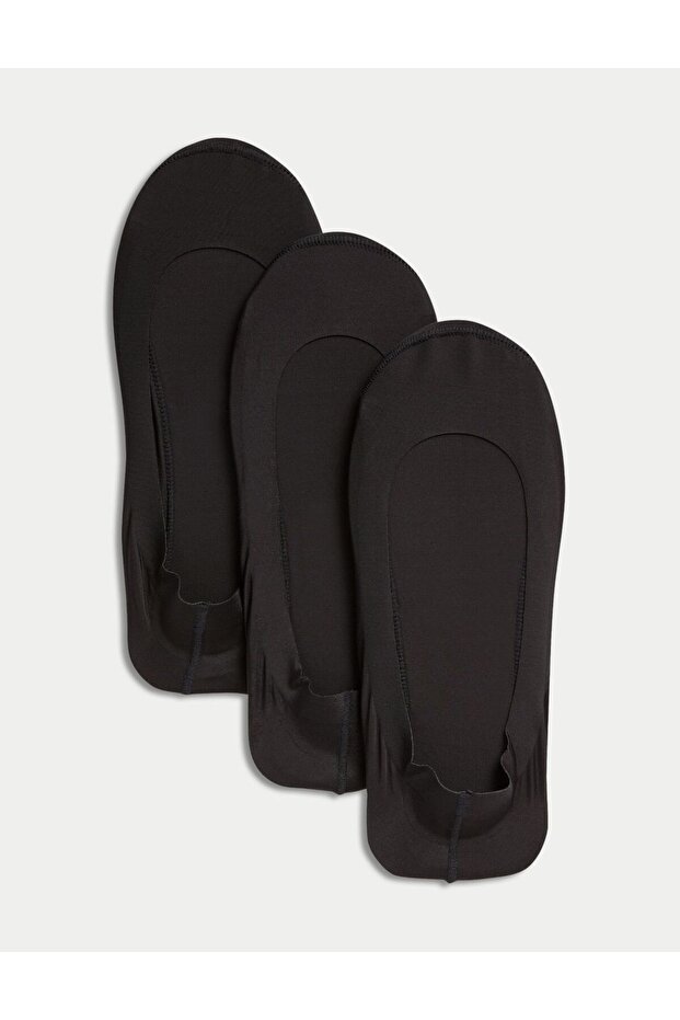 3'lü Low Cut Babet Çorabı - 1