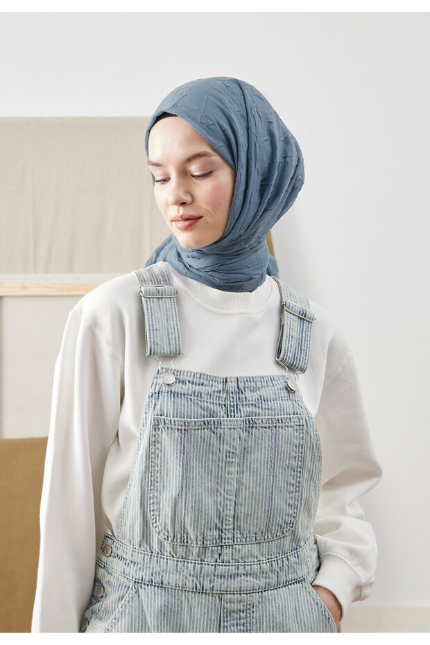 BAMBU ŞAL KOT MAVİ - 3