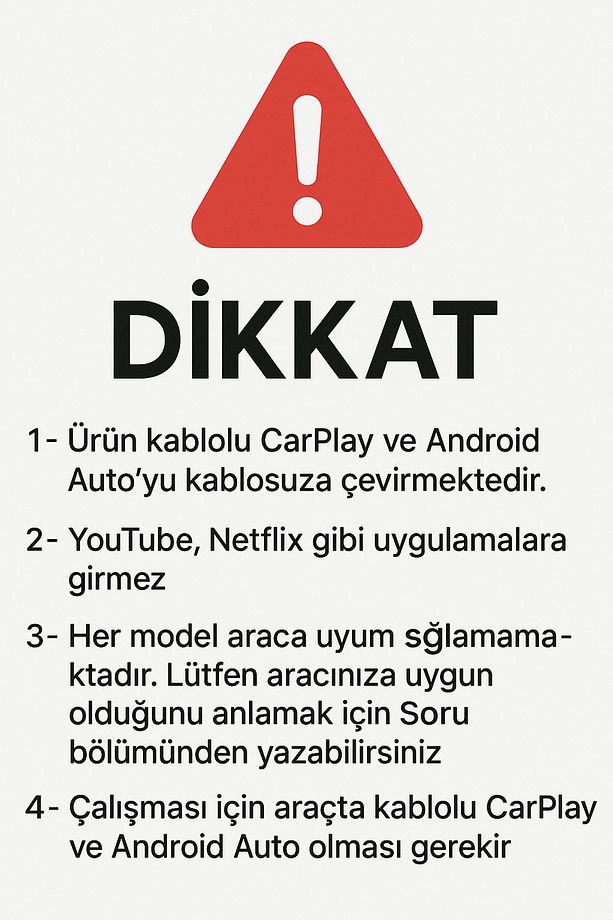 Tak Çalıştır Kablosuz Apple & Android Auto Mini Usb Adaptörü Taşınabilir Bluetooth Wifi - 6