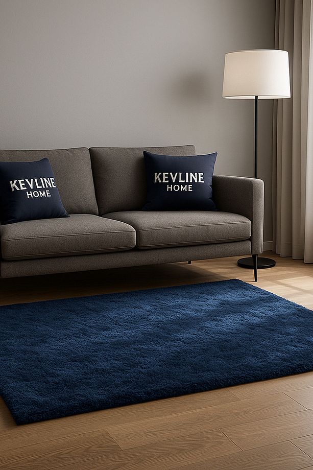 Kevline Yıkanabilir Kaymaz Taban Halı Puffy Peluş Halı Yolluk - 4