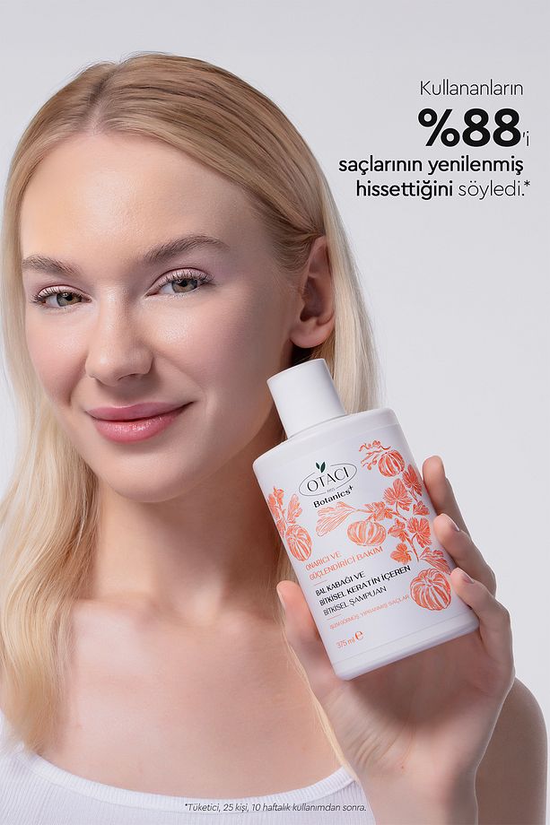 Botanics + Onarıcı & Güçlendiri Bakım- Balkabağı ve Bitkisel Keratin İçeren Bitkisel Şampuan - 5