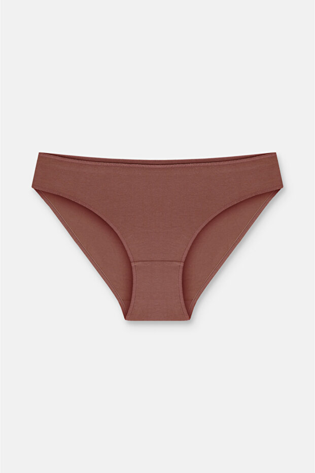 3'lü Pamuklu Basic Normal Bel Slip Külot - 4