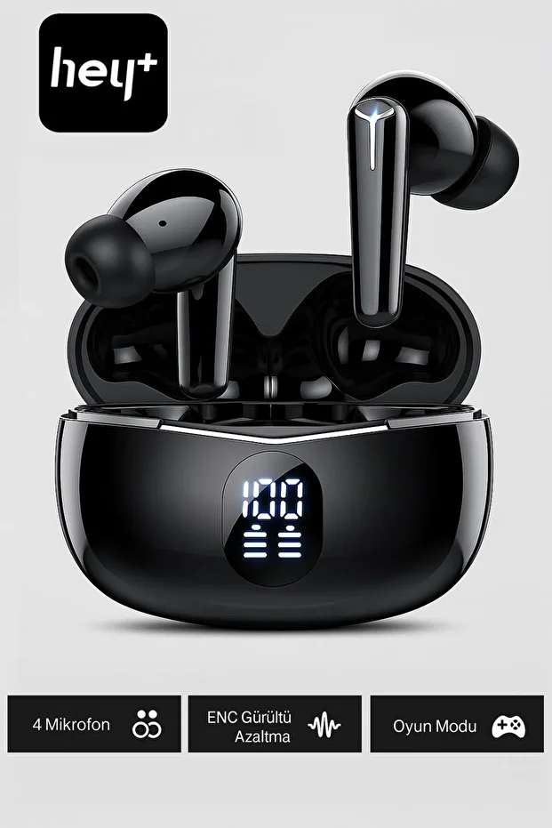 S1 Pro Bluetooth Kulaklık ios Android Uyumlu Kablosuz Kulaklık (ENC-4MİKROFON, Oyun Modu ) - 1