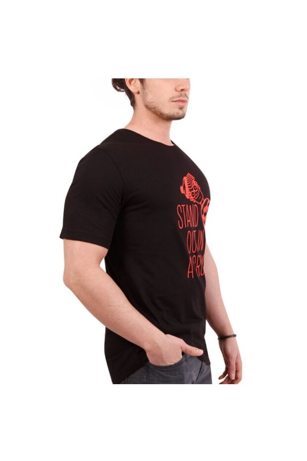 Ανδρικό μπλουζάκι καφέ - 4