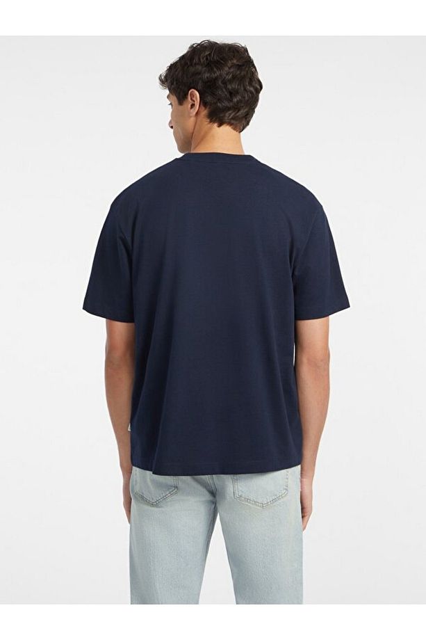 Erkek GJ SS CN OS Logolu Pamuk T-Shirt – Lacivert - 4