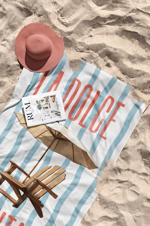 Sea and Beach Towel - 70 X 140 cm - La Dolce Vita