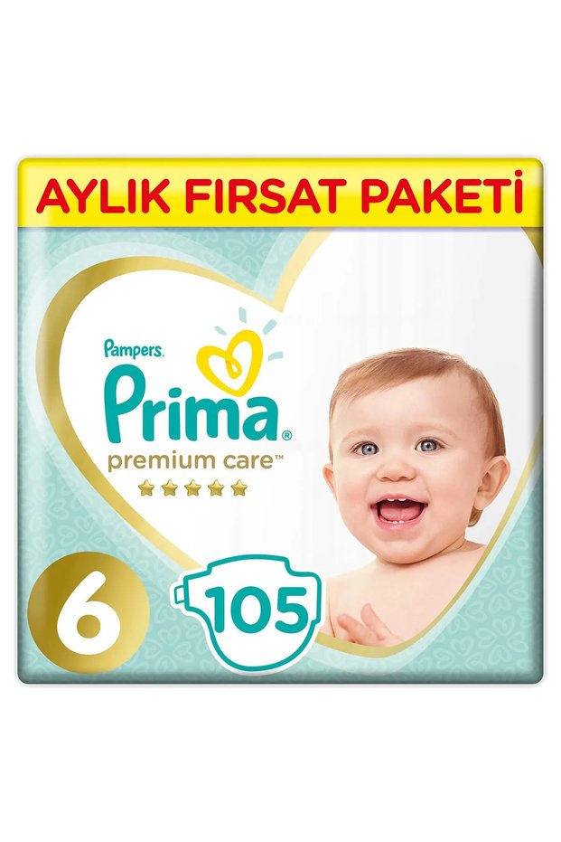 Baby Diapers Premium Care Size 6 105 Pieces Monthly Offer Package
