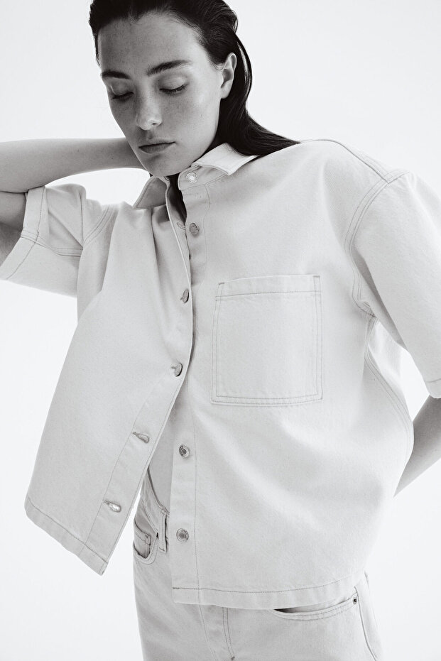 Oversize Kot Gömlek - 4