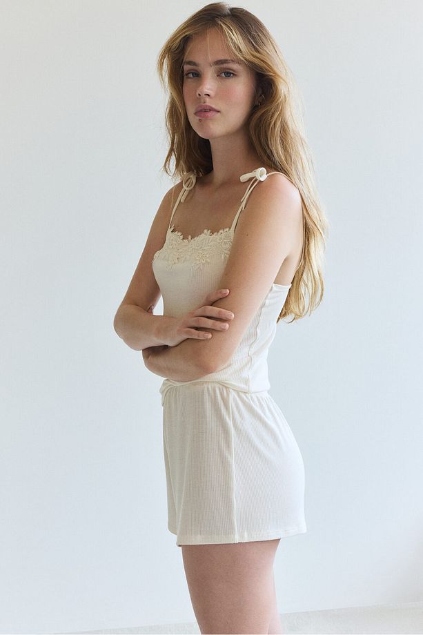 Bağlanan Askılı Pijama Takımı - 5