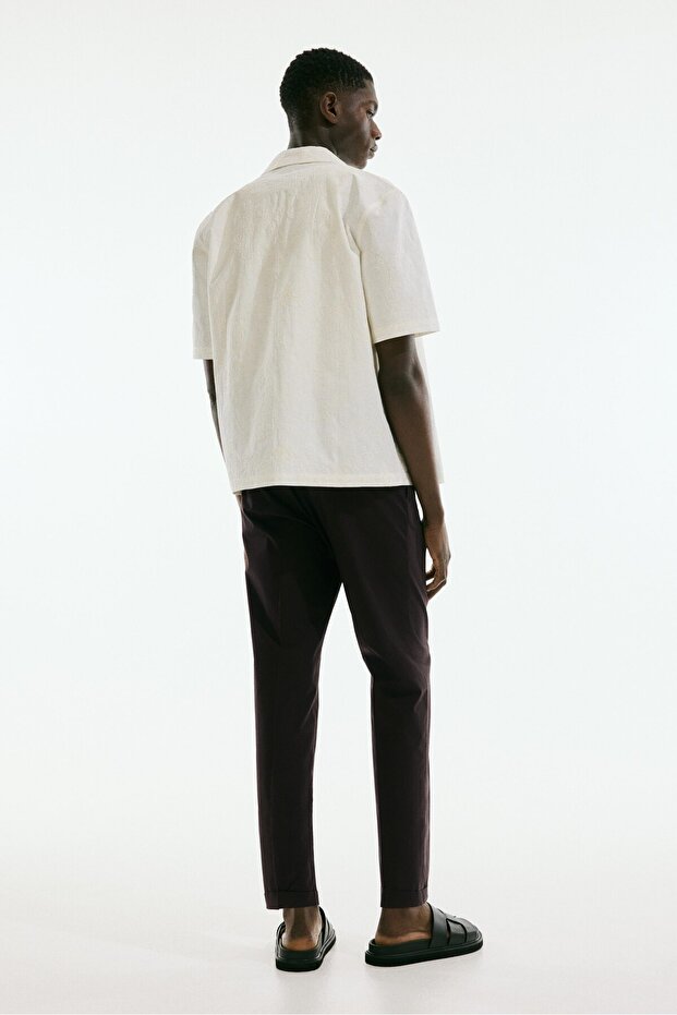 Pamuklu Kısa Pantolon Regular Fit - 4