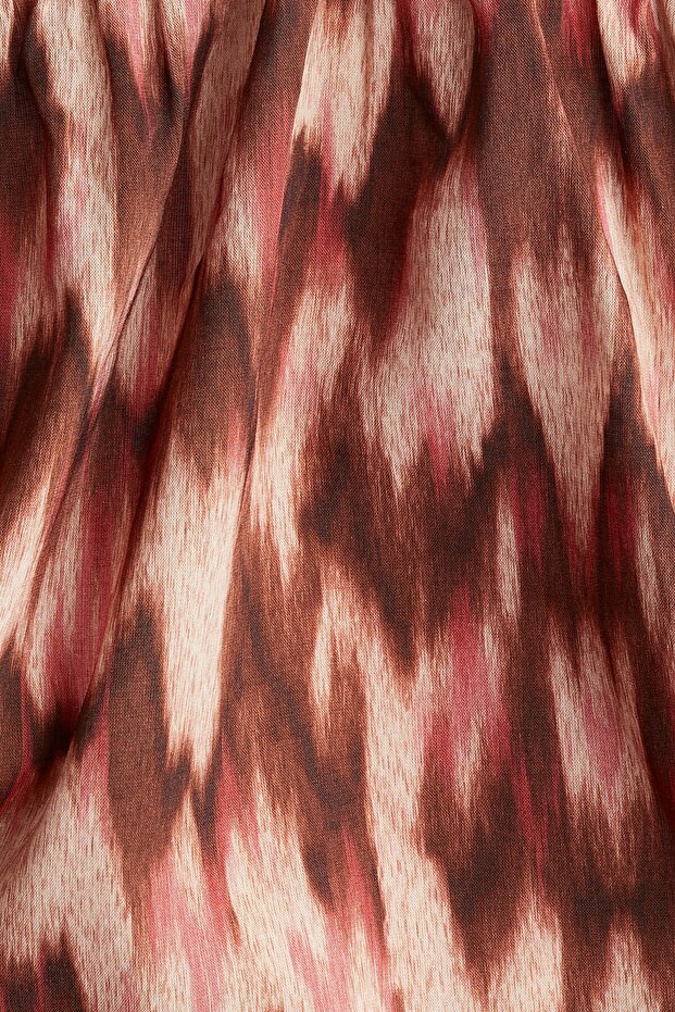 Baskılı ve Askılı Elbise - 4