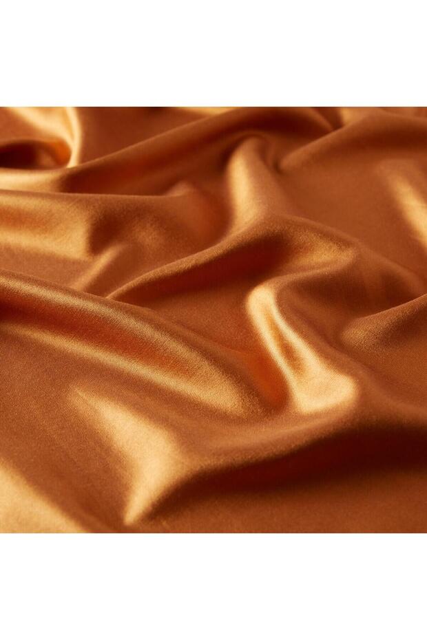 Çift Taraflı İpek Şal - Taba - 2