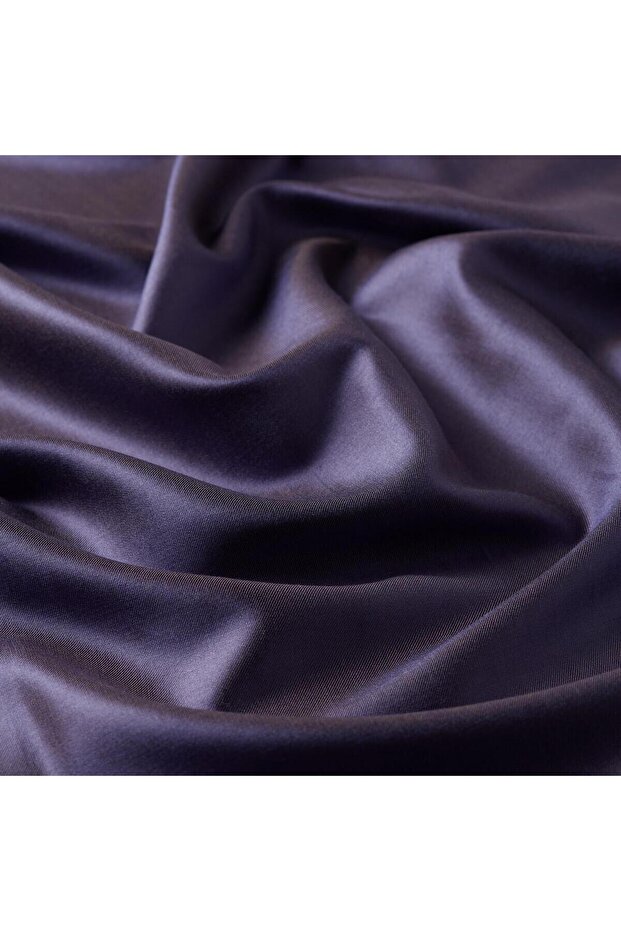 Çift Taraflı İpek Şal - Violet - 2