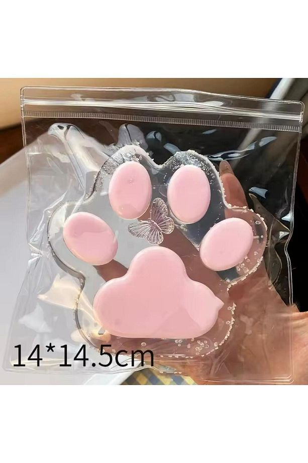 14 cm DEV kedi patisi - Taba sukuşi - Squishy Pati- Stres Oyuncak (PEMBE) - 3