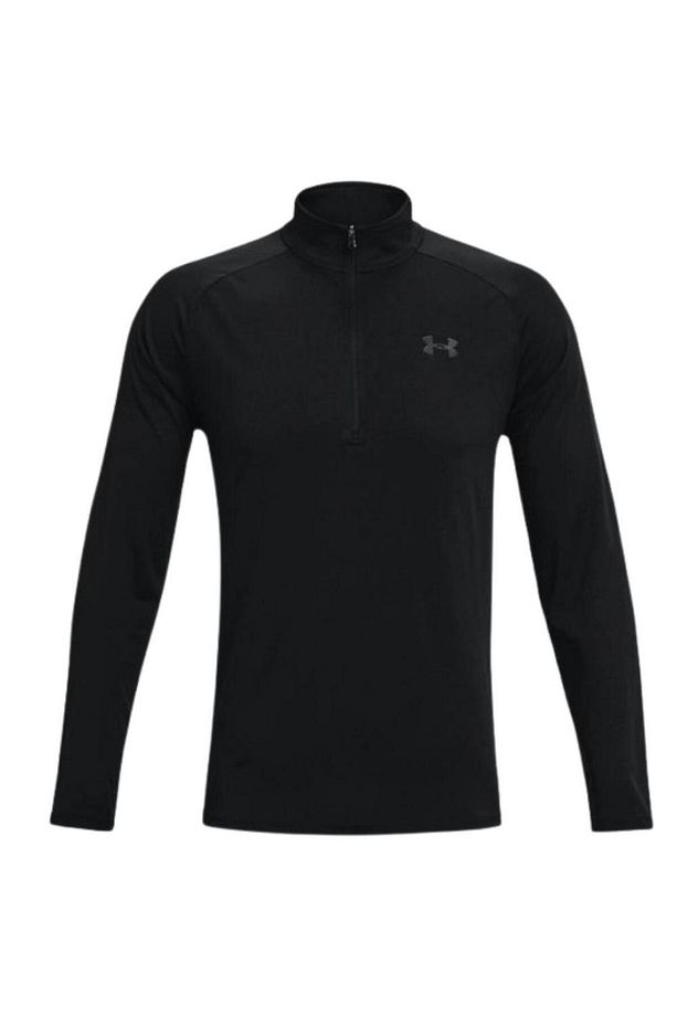 Ua Tech 2.0 1/2 Zip 1328495-001 Erkek Siyah Tişört - 1