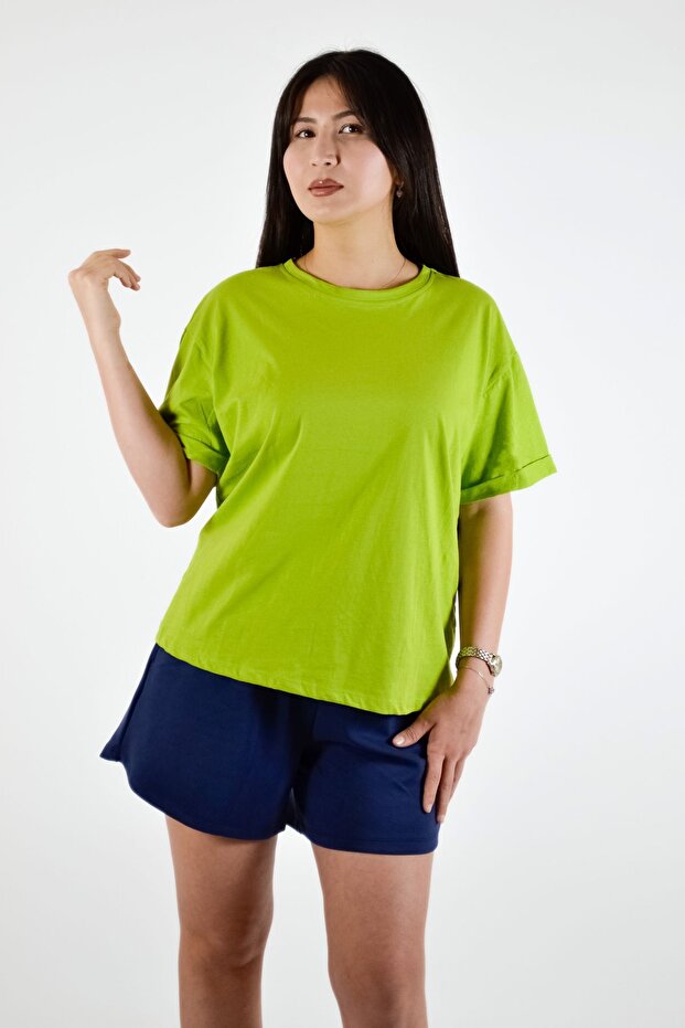 تي شيرت أساسي برقبة دائرية - 1