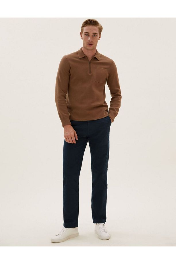 Regular Fit Chino Pantolon - 5