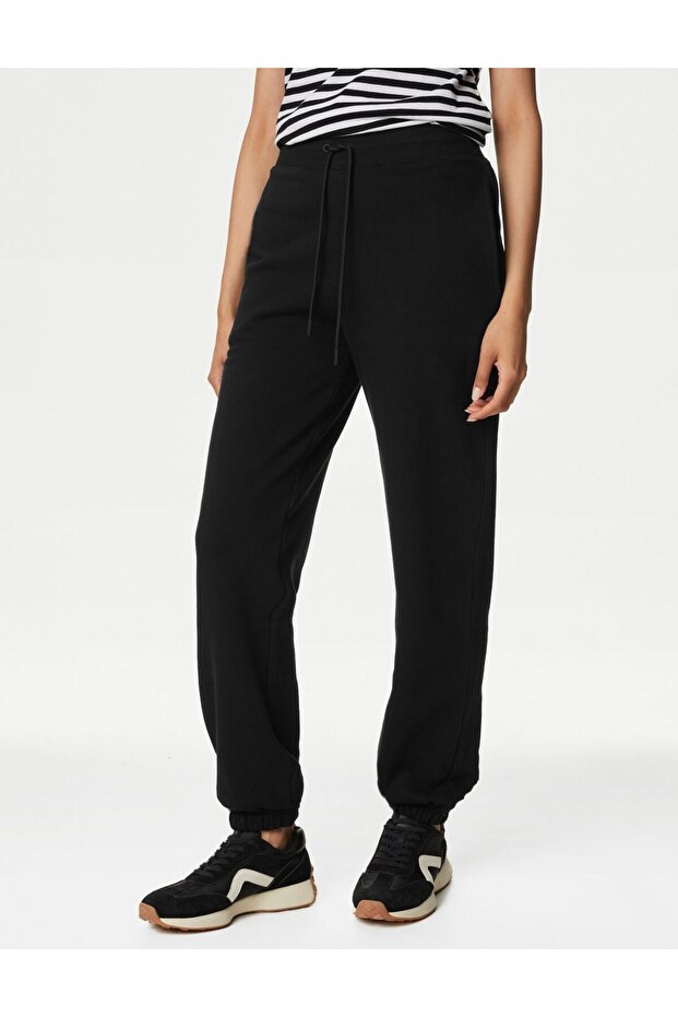 Regular Fit Yüksek Bel Jogger Eşofman Altı - 2