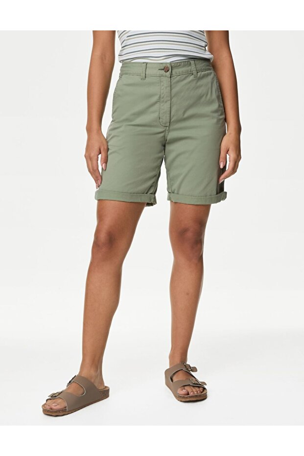 Regular Fit Chino Şort - 3