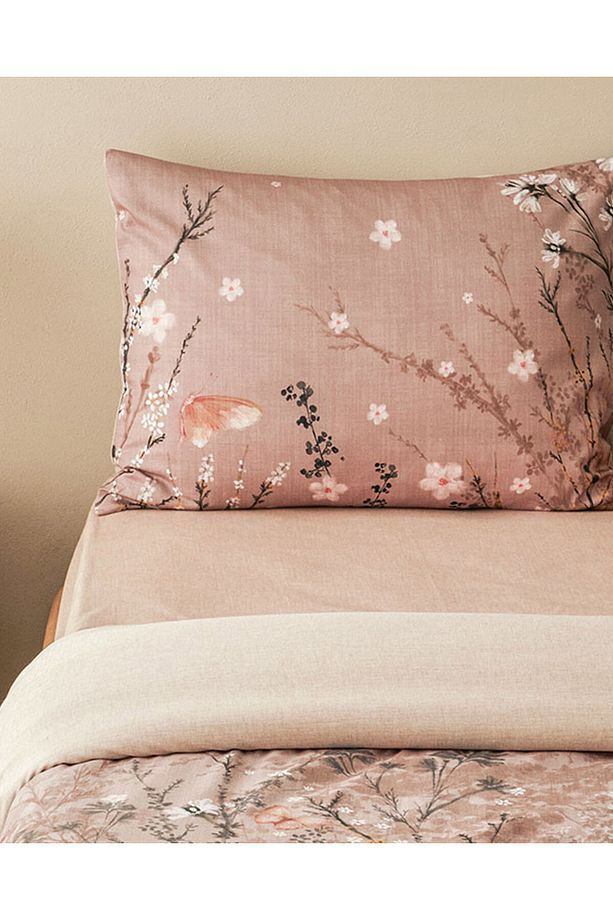 Sweet Spring Dijital Baskılı Soft Cotton Çift Kişilik Nevresim Takımı Gül Kurusu - 3
