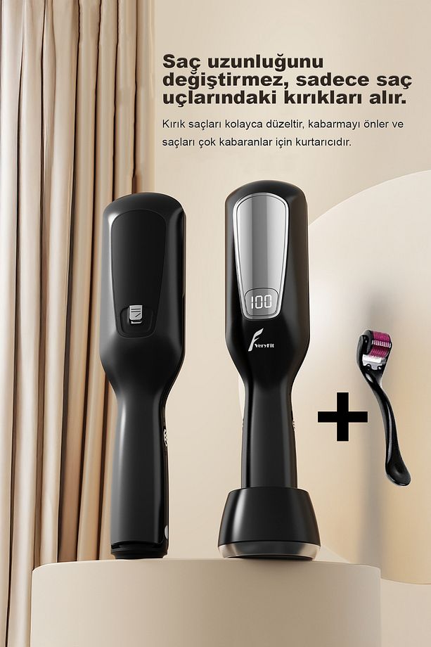 Yeni Nesil Saç Kırığı Kırık Alma Makinesi 2 In 1 Negatif Iyon Teknolojili Lcd Ekran (KABLOSUZ) - 1