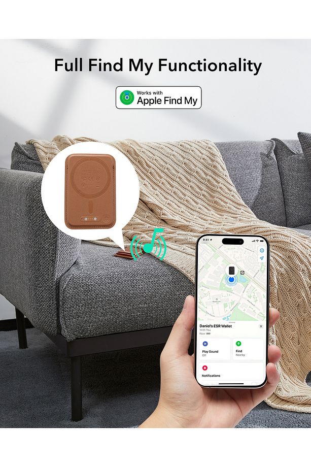Classic Geo Magsafe Wallet Boost Find My Lisanslı Cüzdan - 4