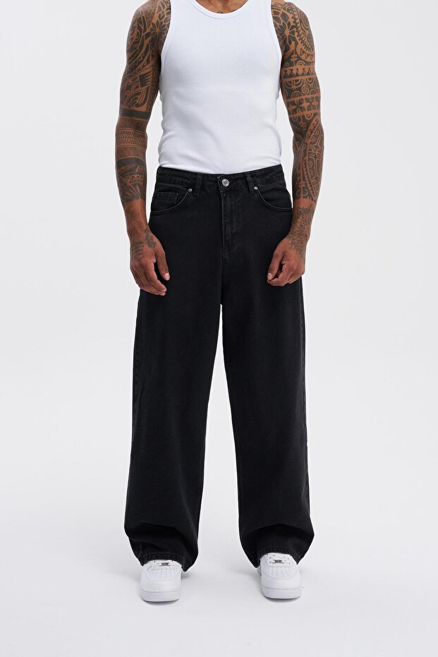 Men's Oversize Baggy Jean Black