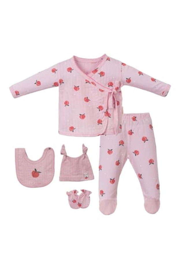 ŞEFTALİ BEŞLİ SET Pembe - 1