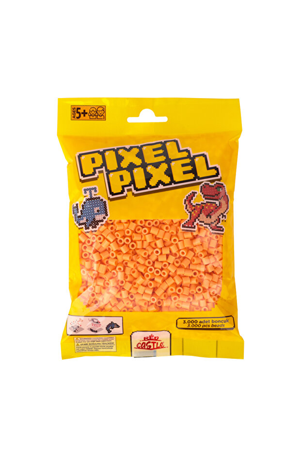 3000 قطعة من خرز ميدي برتقالي اللون | خرز مناسب لخوارزميات وطريقة التفكير البرمجية - 1