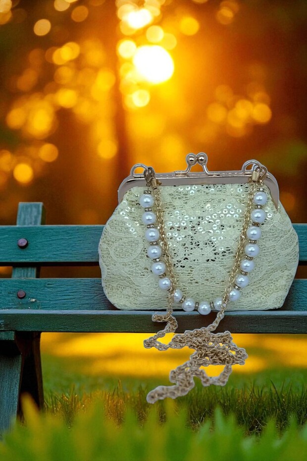 İNCİLİ SİMLİ ÇANTA - 1