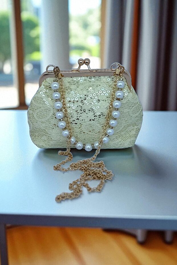 İNCİLİ SİMLİ ÇANTA - 5