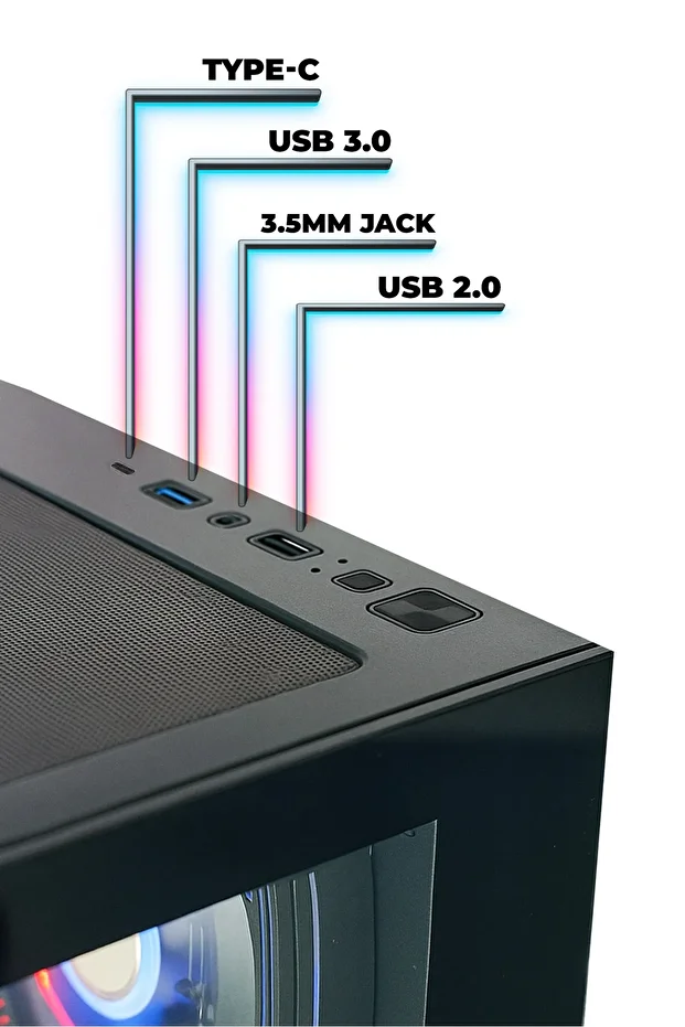 Gamx Puncher 7x12 Fan Rgb Kumandalı Akvaryum Gaming Kasa - 4