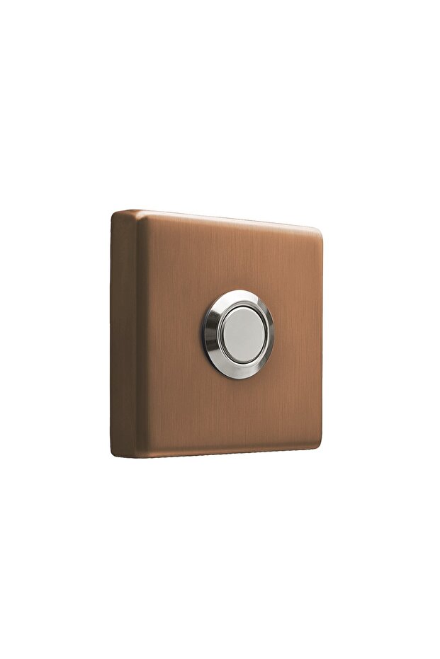 Antik Bronz Paslanmaz Tek Kontak Zil Butonu - 2