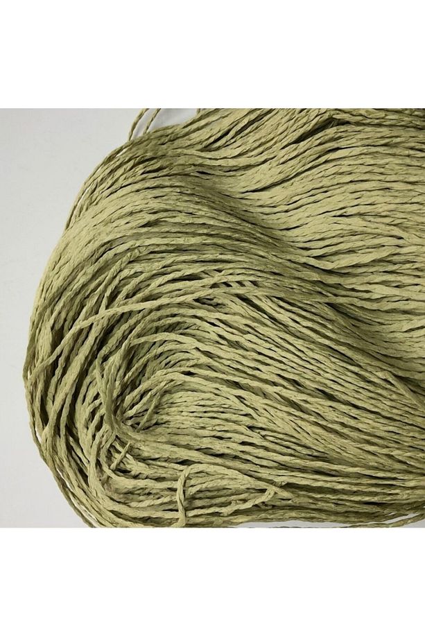 Kağıt Ip Zeytin Yeşil Sarılmış Yumak 100 gr Bobin - 2