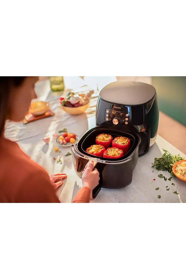 XXL 7,3 Litre Geniş Hacim Smart Sensing Ultra Premium Airfryer Siyah Bakır - 5