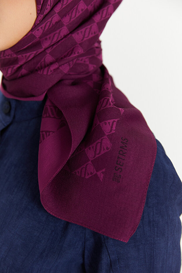 SS Logolu Monogram Eşarp - 4