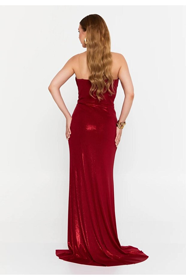 6119SIM SİMLİ ELBİSE - 4