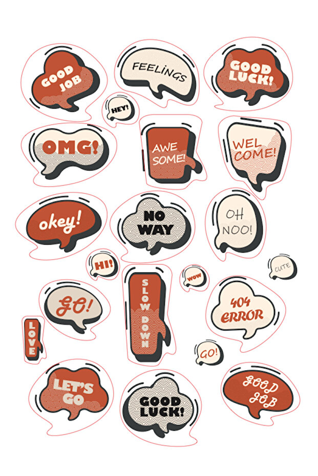 Words and İcons SDE Sticker Seti - 1