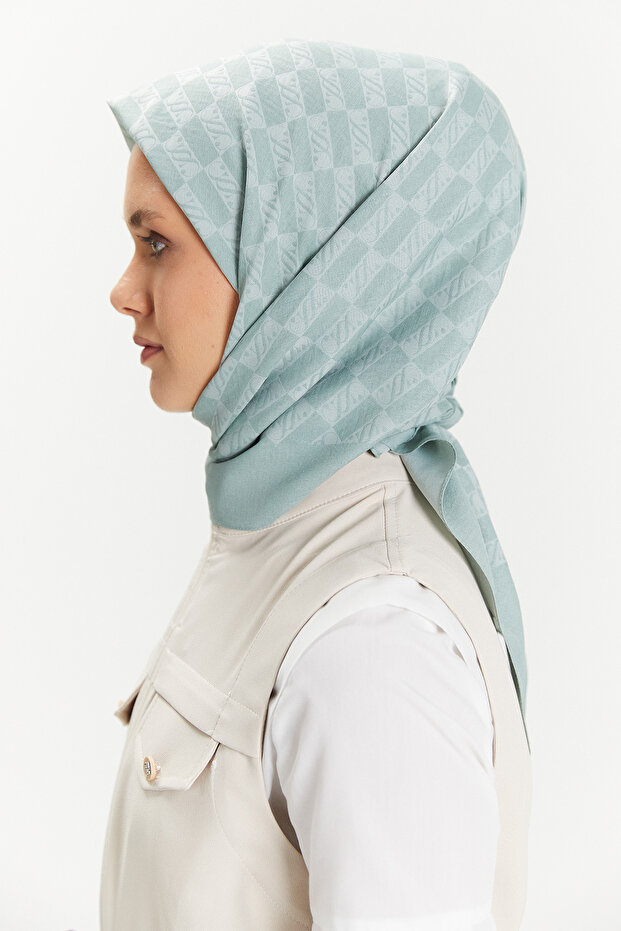 SS Logolu Monogram Eşarp - 3