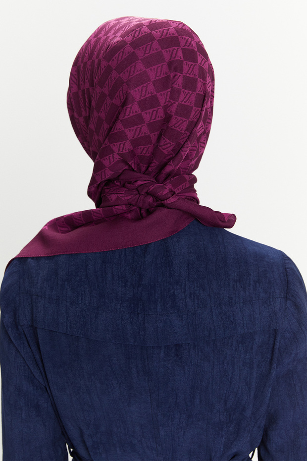 SS Logolu Monogram Eşarp - 5