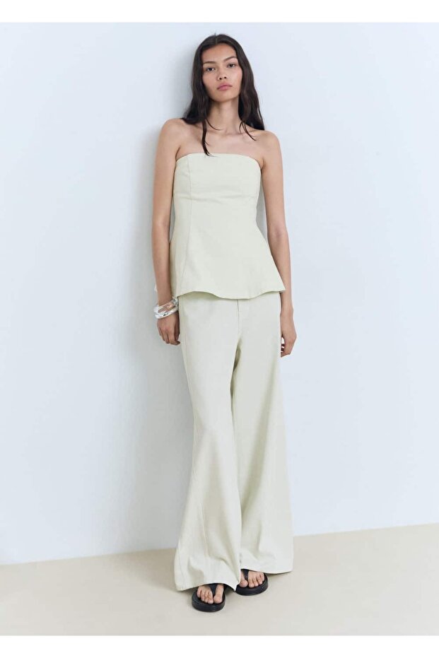 Straplez flared bluz - 2