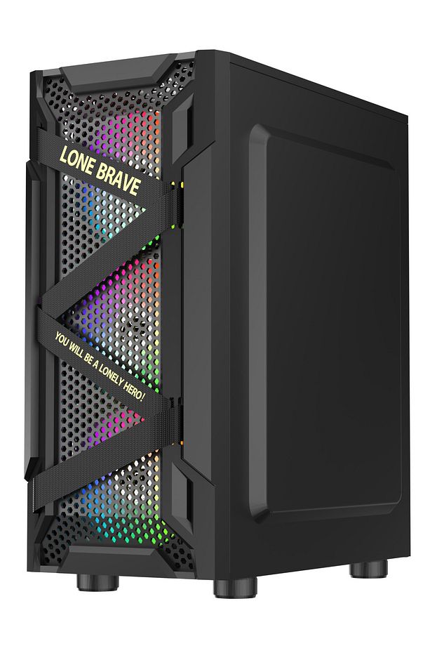 VegaX 4 Adet RGB Fanlı ATX Tuştan Değişen Boş Bilgisayar Kasası - 3