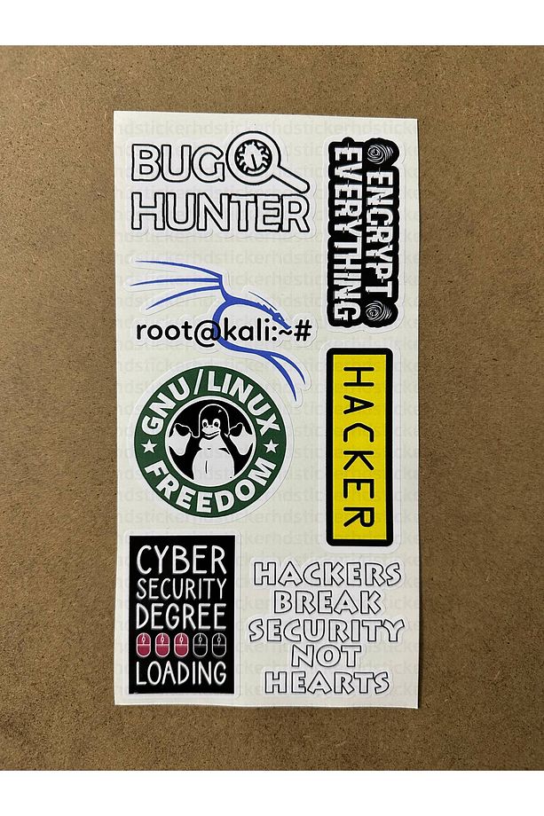 49 Adet Siber Güvenlik Yazılım & Yazılımcı Software Developer Laptop Notebook Etiket Sticker Set P61 - 5