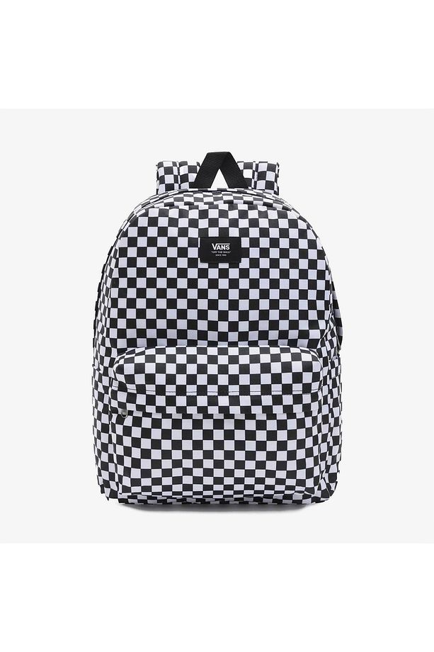 Old Skool Check Unisex Siyah Sırt Çantası - 1