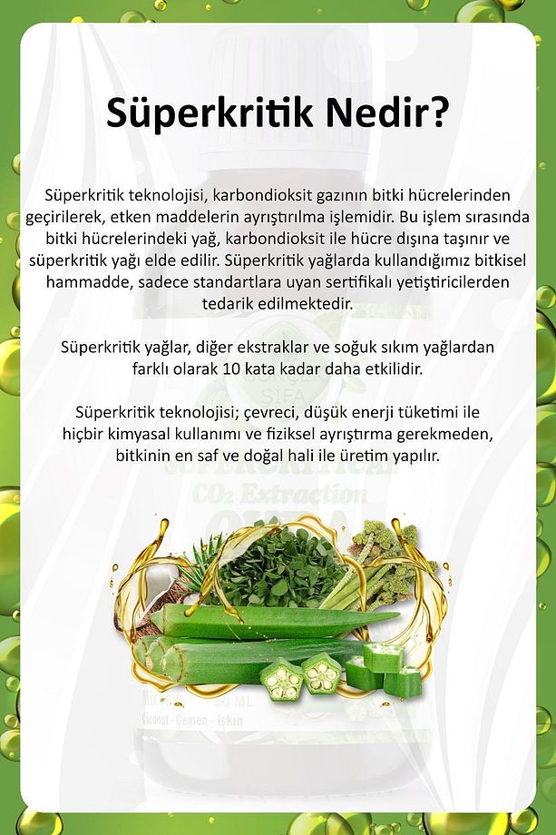 Bamya Süperkritik Mix Yağı 50 ml (OKRA SUPERCRİTİCAL MİX OİL) - 6